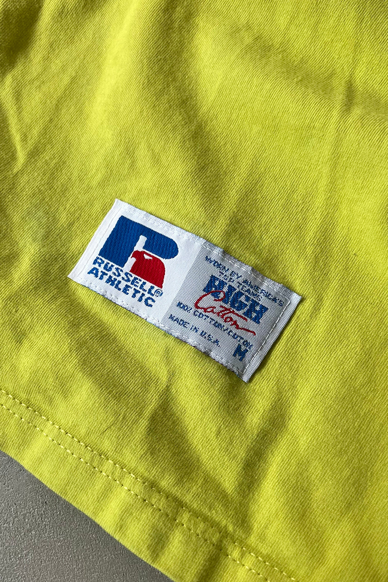 MADE IN USA 90'S HIGH COTTON POCKET T-SHIRT / GREEN [SIZE: M USED]