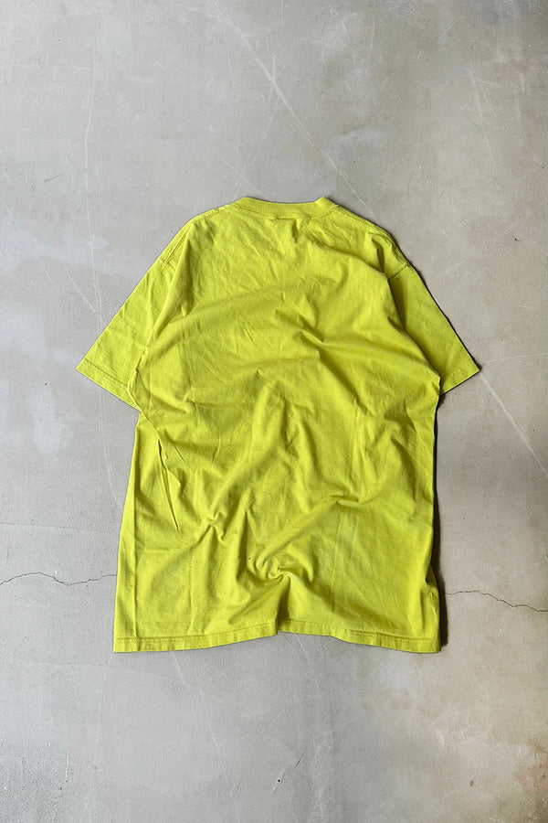 MADE IN USA 90'S HIGH COTTON POCKET T-SHIRT / GREEN [SIZE: M USED]