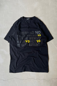 18AW MESSAGE T-SHIRT / BLACK [SIZE: S USED]