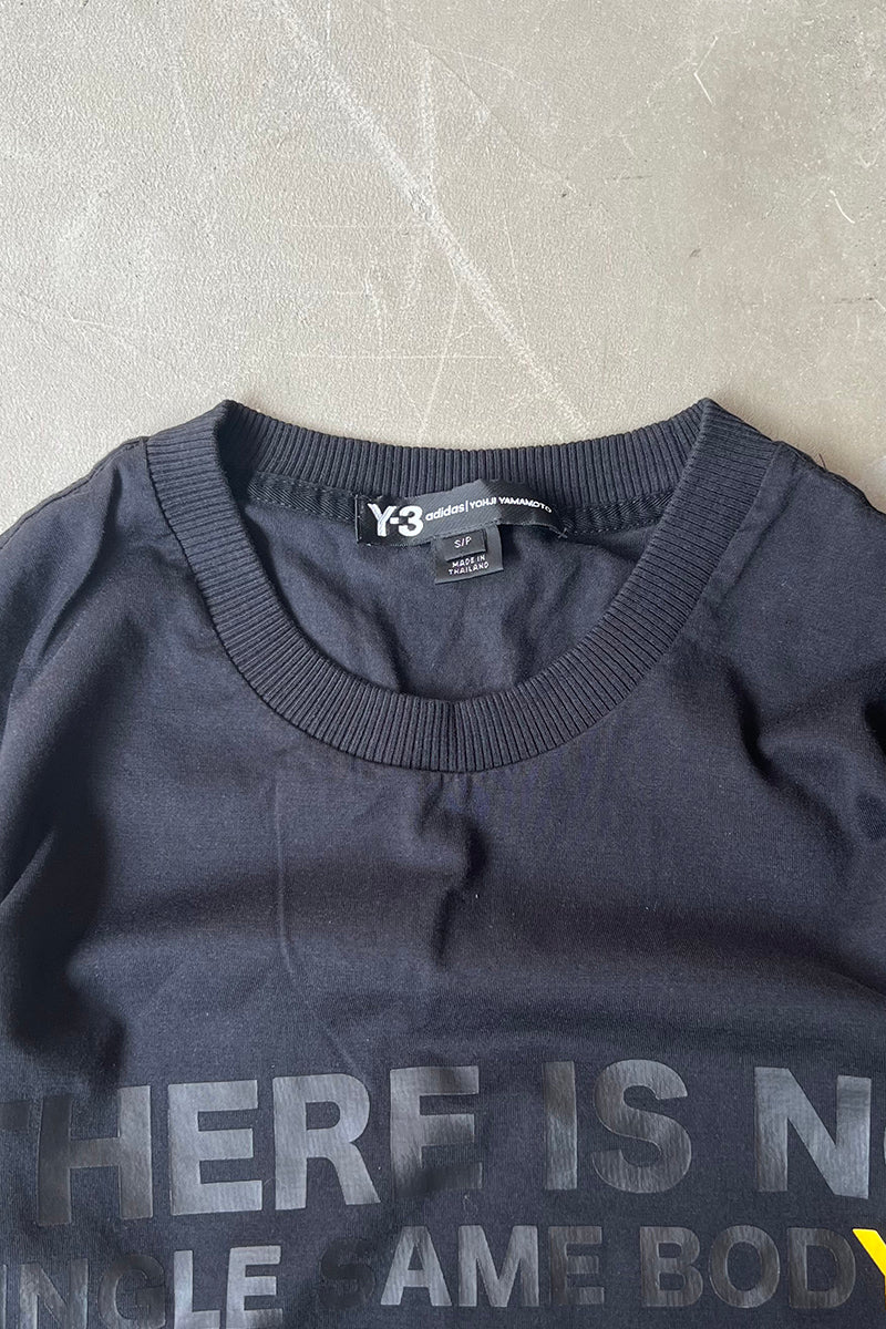 18AW MESSAGE T-SHIRT / BLACK [SIZE: S USED]
