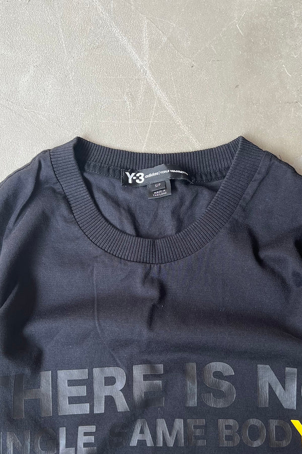 18AW MESSAGE T-SHIRT / BLACK [SIZE: S USED]