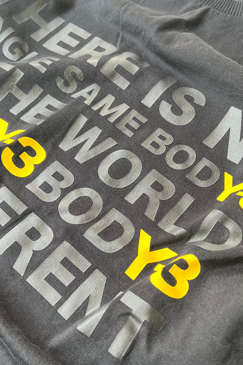 18AW MESSAGE T-SHIRT / BLACK [SIZE: S USED]