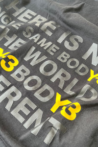 18AW MESSAGE T-SHIRT / BLACK [SIZE: S USED]