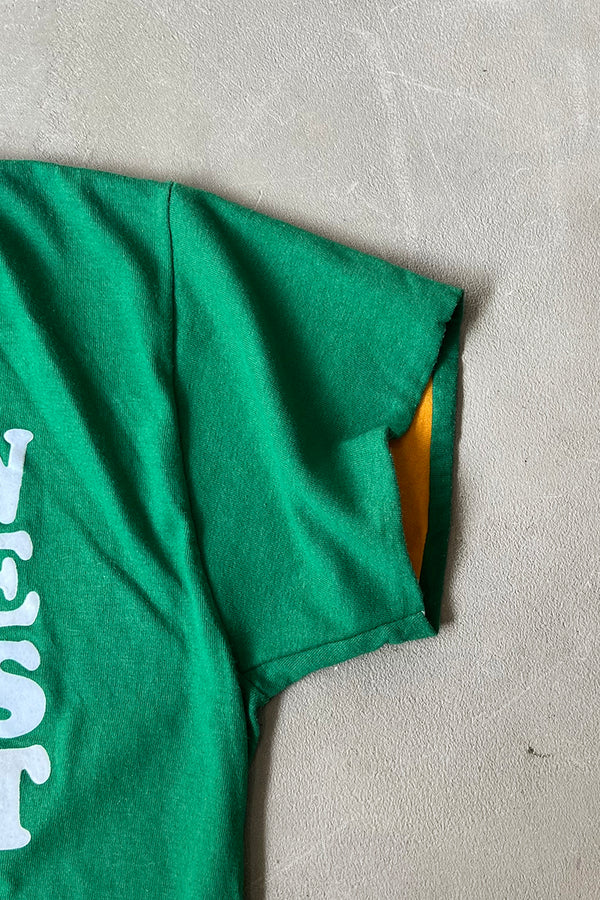 MADE IN USA 90'S WEST T-SHIRT / GREEN [SIZE: L USED]