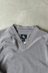 Y2K EARLY 00'S L/S V-NECK T-SHIRT / GRAY [SIZE: L USED]