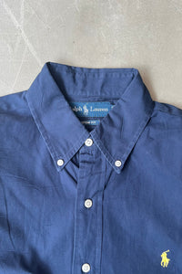 90'S CUSTOM FIT S/S SHIRT / NAVY [SIZE: M USED]