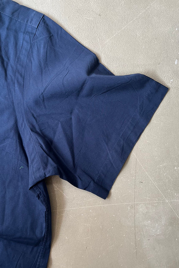 90'S CUSTOM FIT S/S SHIRT / NAVY [SIZE: M USED]