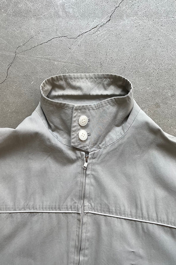 90'S-Y2K EARLY 00'S ZIP SHIRT JACKET / GRAY [SIZE: L USED]
