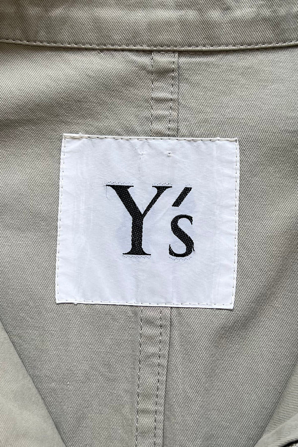 90'S-Y2K EARLY 00'S ZIP SHIRT JACKET / GRAY [SIZE: L USED]