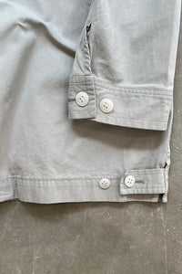 90'S-Y2K EARLY 00'S ZIP SHIRT JACKET / GRAY [SIZE: L USED]