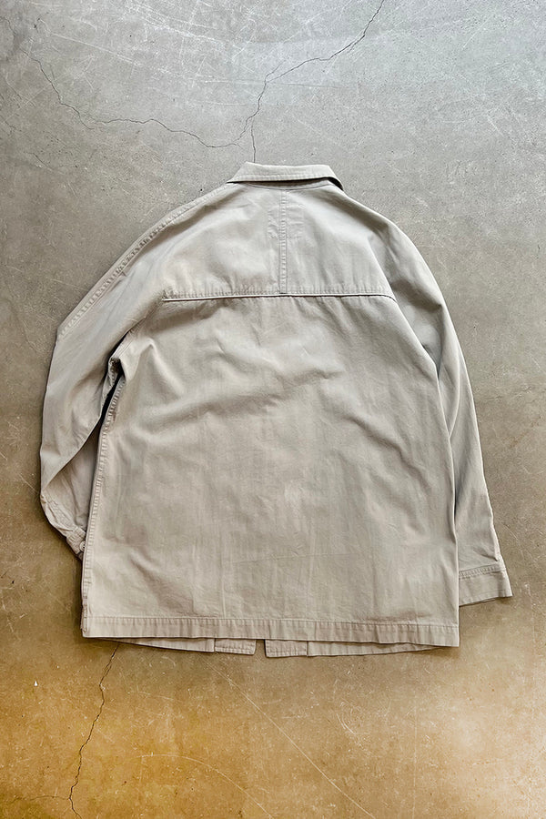 90'S-Y2K EARLY 00'S ZIP SHIRT JACKET / GRAY [SIZE: L USED]