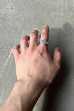 画像をギャラリービューアに読み込む, MADE IN ITALY 950 MIRROR SILVER SIGNET RING / SILVER [SIZE: 21号相当 USED]
