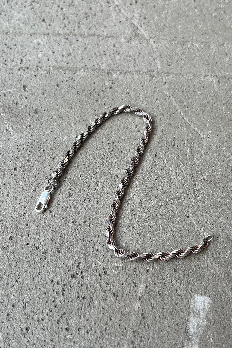 MADE IN ITALY 925 SILVER FRENCH ROPE BRACELET / SILVER [SIZE: ONE SIZE USED]