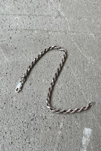 MADE IN ITALY 925 SILVER FRENCH ROPE BRACELET / SILVER [SIZE: ONE SIZE USED]