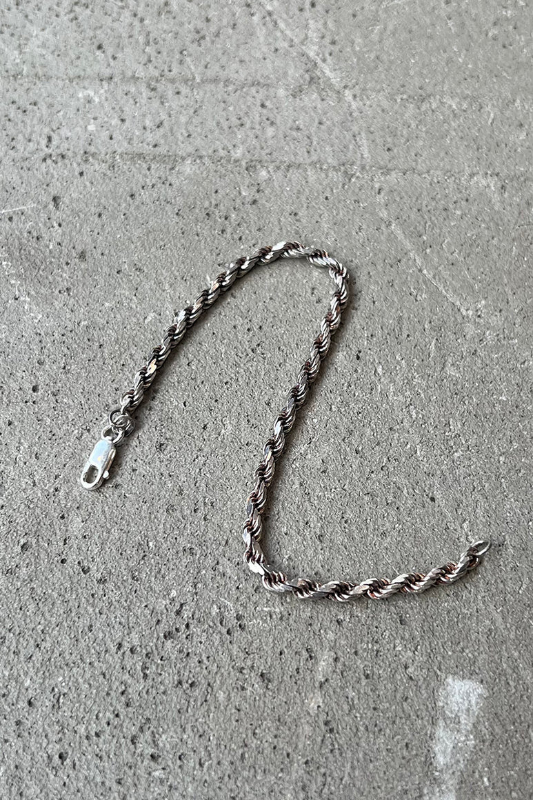 MADE IN ITALY 925 SILVER FRENCH ROPE BRACELET / SILVER [SIZE: ONE SIZE USED]