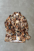 画像をギャラリービューアに読み込む, MADE IN CANADA 70&#39;S L/S PATTERN SHIRT / BROWN [SIZE: M USED]
