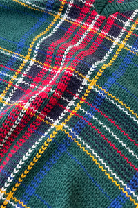 90'S KNIT VEST / CHECK [SIZE: M USED]