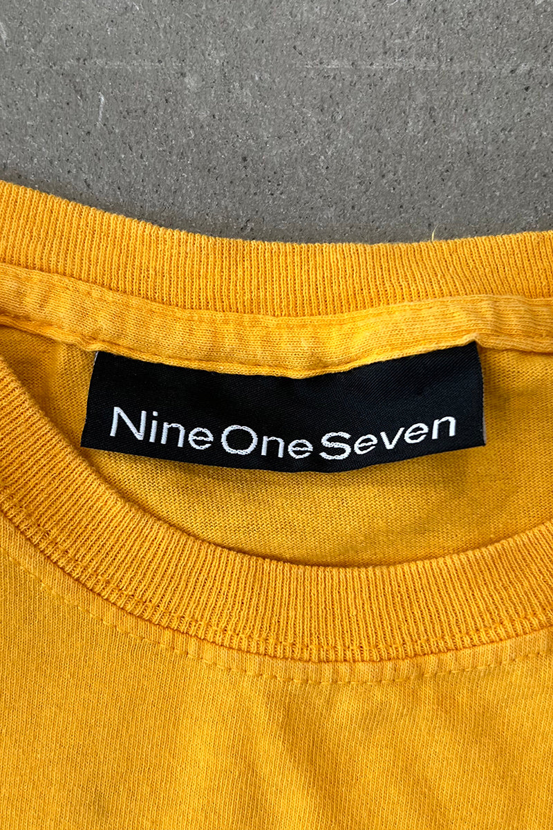 917 SKATEBOARDING T-SHIRT / YELLOW [SIZE: M USED]