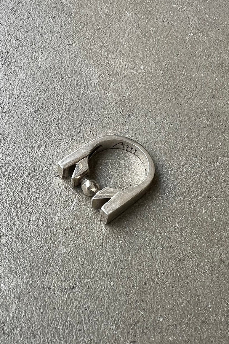 925 SILVER RING / SILVER [SIZE: 19号相当 USED]