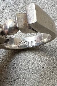 925 SILVER RING / SILVER [SIZE: 19号相当 USED]