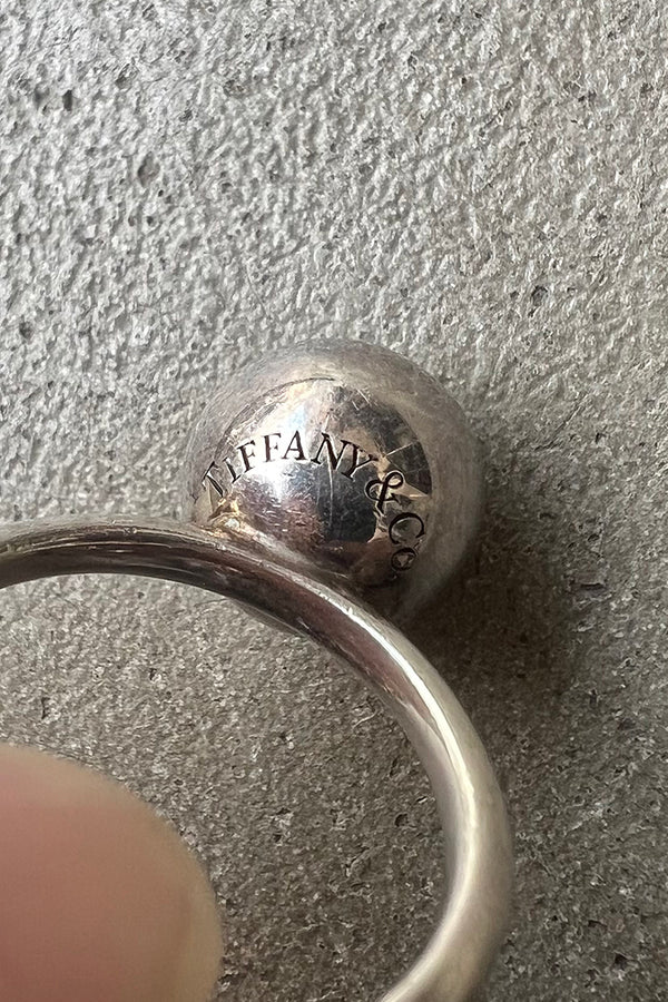 925 SILVER BALL RING / SILVER [SIZE: Equivalent to JP 16 USED]
