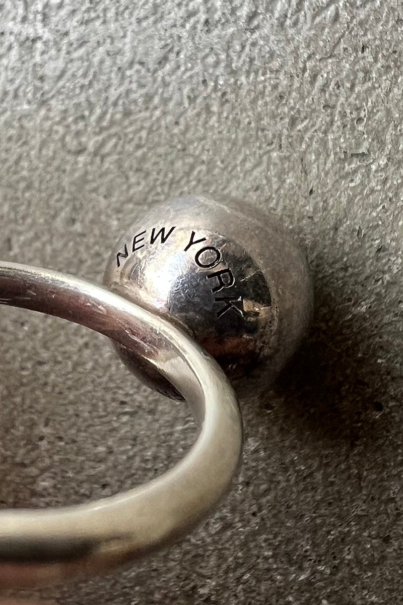 925 SILVER BALL RING / SILVER [SIZE: Equivalent to JP 16 USED]
