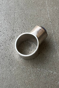 925 SILVER RING W/BLUE STONE / SILVER [SIZE: 19号相当 USED]