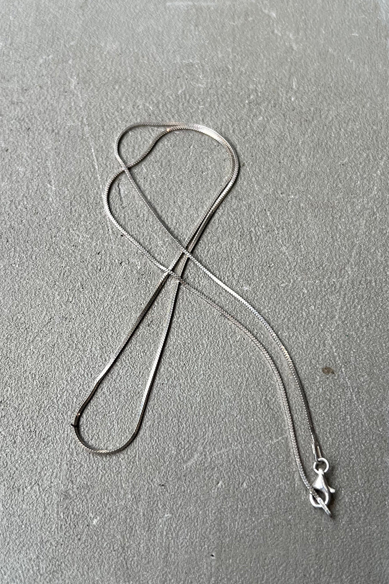 STARLING SILVER SNAKE CHAIN NECKLACE  [SIZE: ONE SIZE USED]