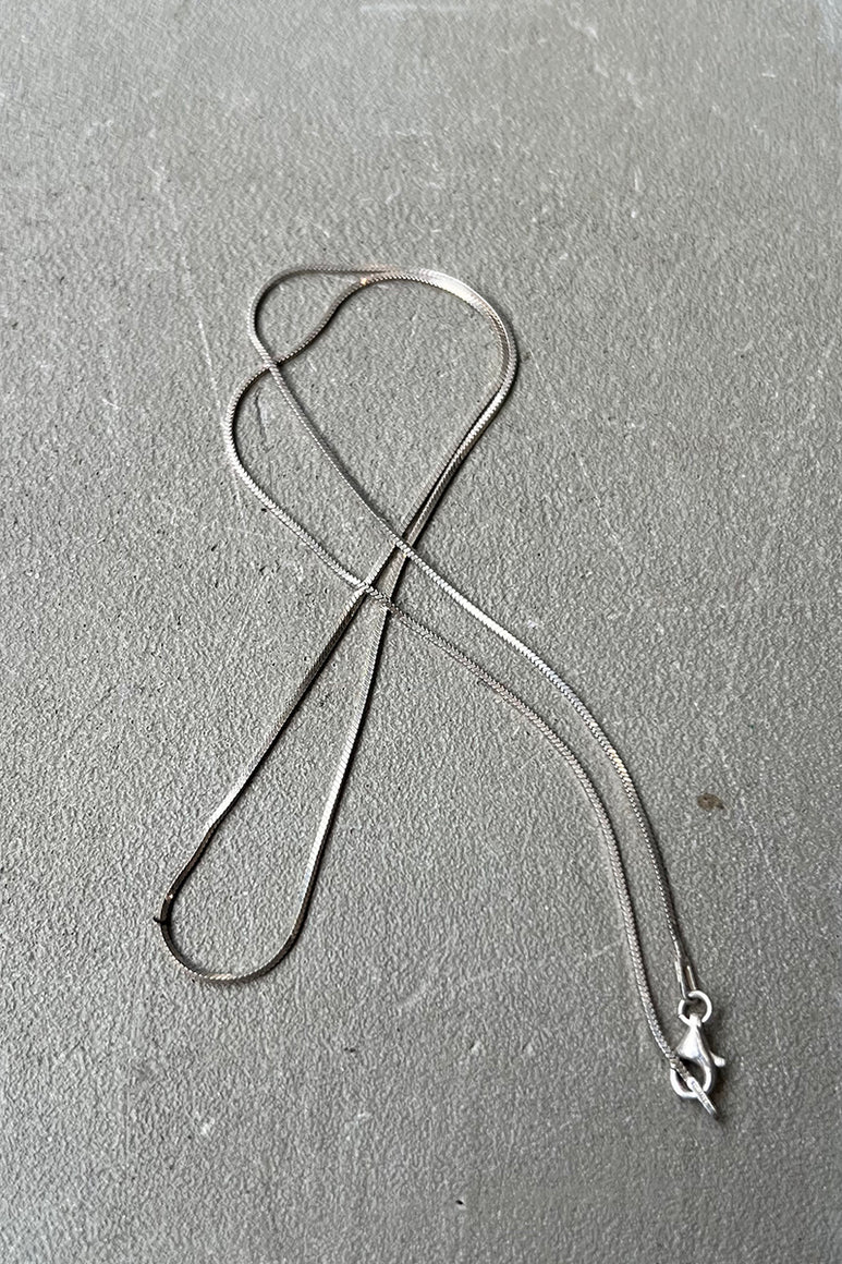 STARLING SILVER SNAKE CHAIN NECKLACE  [SIZE: ONE SIZE USED]