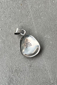 MADE IN MEXICO 925 SILVER PENDANT TOP W/MALACHITE / SILVER [SIZE: ONE SIZE USED]