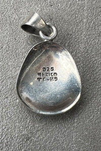 MADE IN MEXICO 925 SILVER PENDANT TOP W/MALACHITE / SILVER [SIZE: ONE SIZE USED]