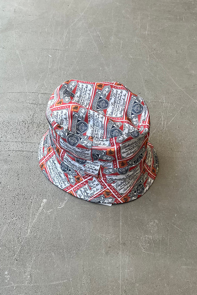 PATTERN BUCKET HAT / RED [ONE SIZE USED]