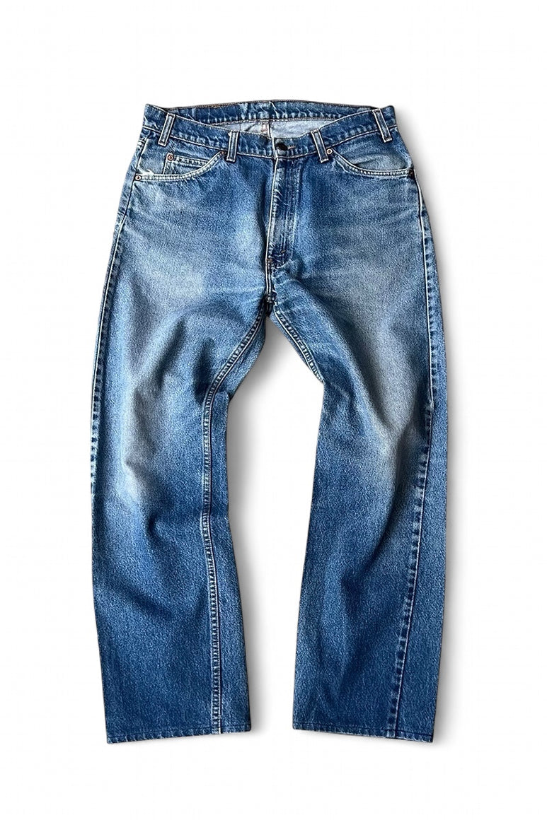 MADE IN USA 90'S 505 DENIM PANTS ORANGE TAB / INDIGO [SIZE: 34 USED]