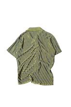 画像をギャラリービューアに読み込む, 90&#39;S S/S STRIPE SHIRT / YELLOW [SIZE: S USED]
