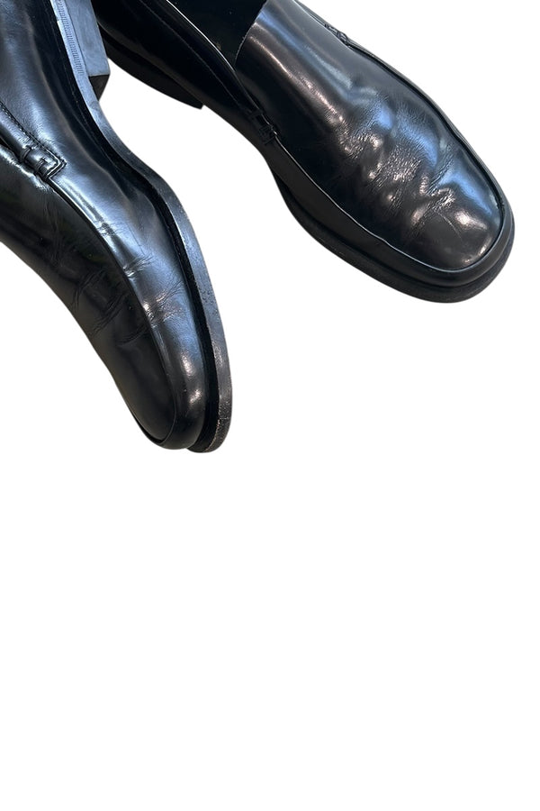 MADE IN ITALY LEATHER LOAFER / BLACK [SIZE: US9.0 (28.0cm相当) USED]