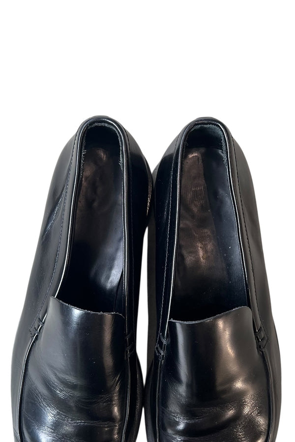 MADE IN ITALY LEATHER LOAFER / BLACK [SIZE: US9.0 (28.0cm相当) USED]