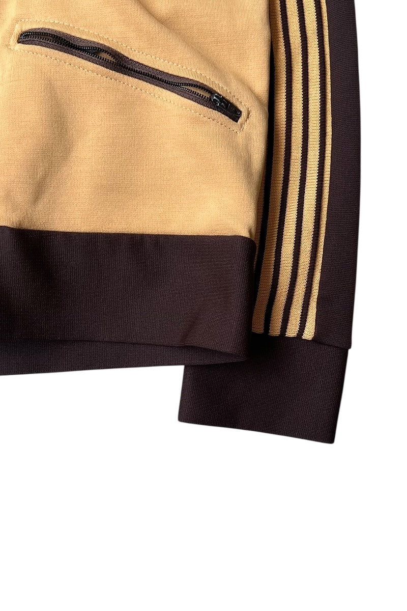 MADE IN USA 70'S TRACK JACKET ROCKET TALON ZIP / BEIGE [SIZE: S USED]