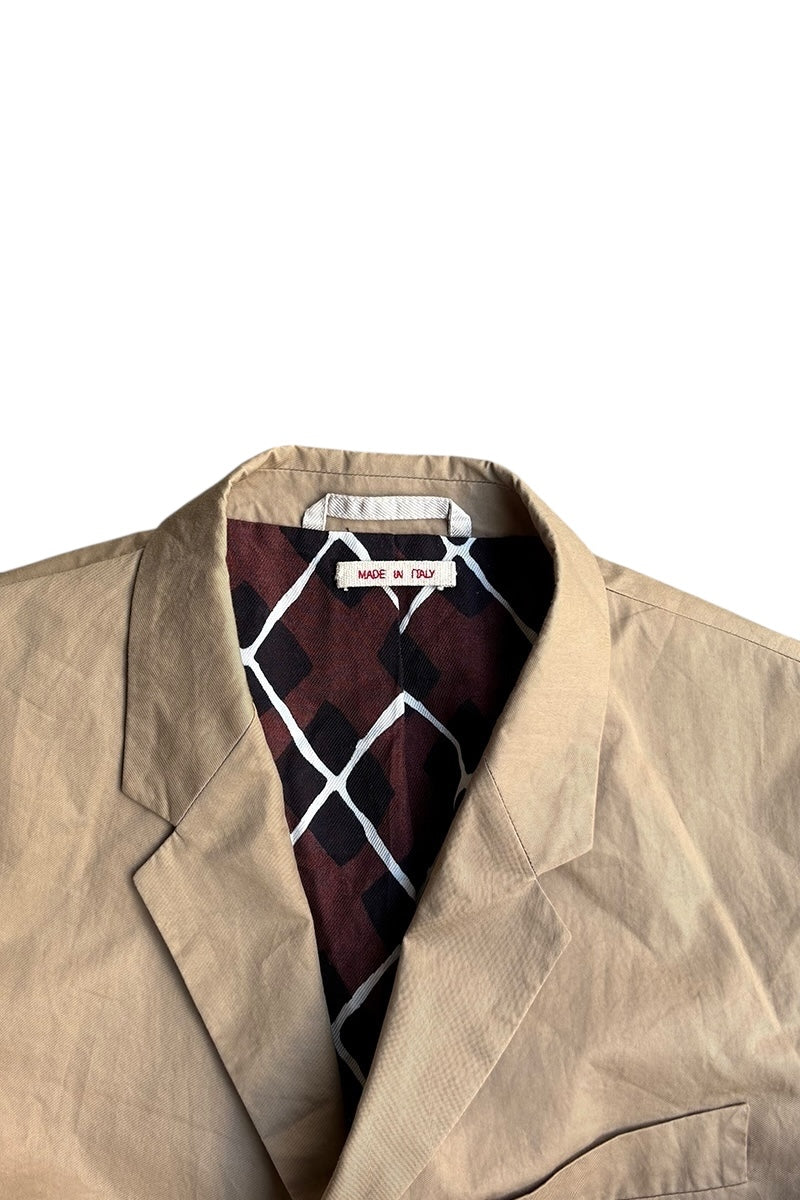 MADE IN ITALY 3B TAILORED JACKET / BEIGE [SIZE: 46 USED]