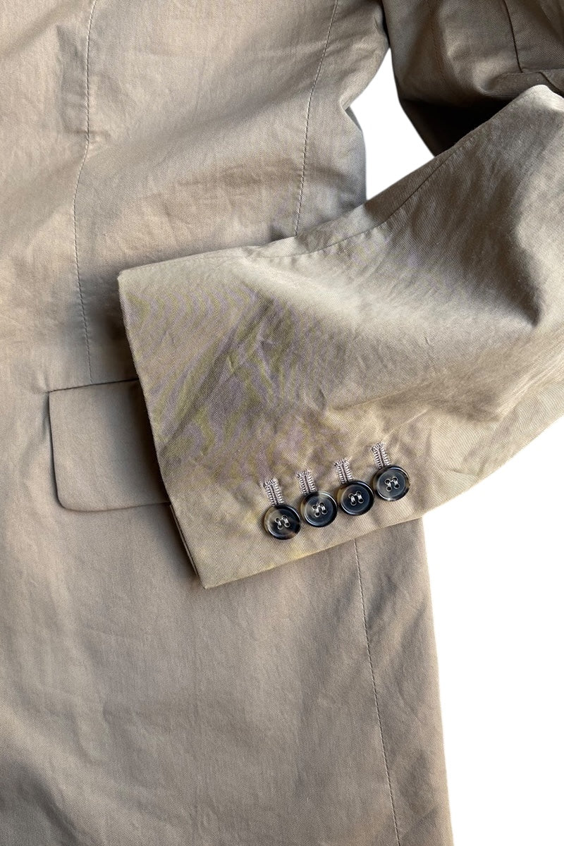 MADE IN ITALY 3B TAILORED JACKET / BEIGE [SIZE: 46 USED]
