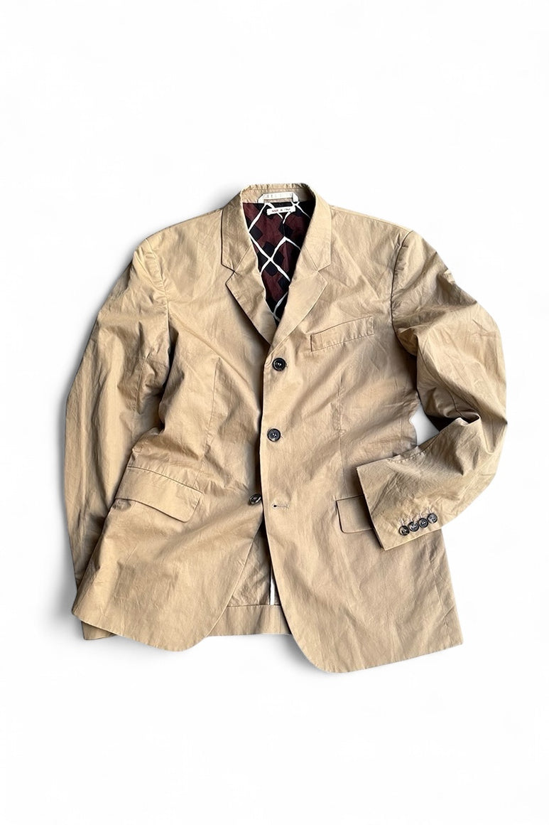 MADE IN ITALY 3B TAILORED JACKET / BEIGE [SIZE: 46 USED]