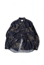 画像をギャラリービューアに読み込む, L/S PATTERN SHIRT / BLACK [SIZE: 46 USED]
