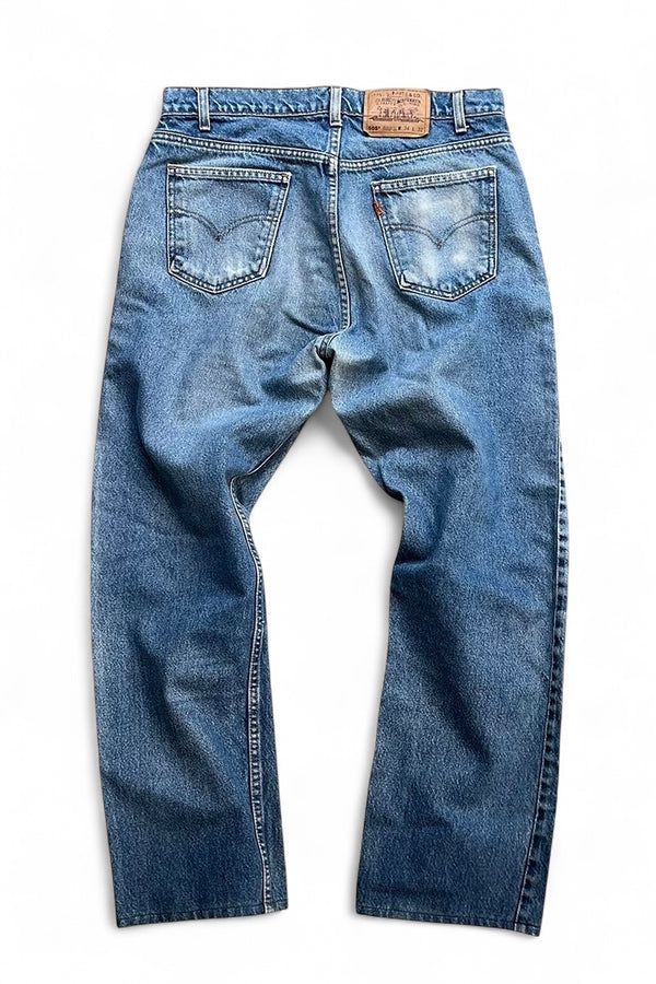 MADE IN USA 90'S 505 DENIM PANTS ORANGE TAB / INDIGO [SIZE: 34 USED]