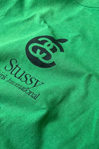 MADE IN USA Y2K EARLY 00'S APPLE T-SHIRT / GREEN [SIZE: M USED]