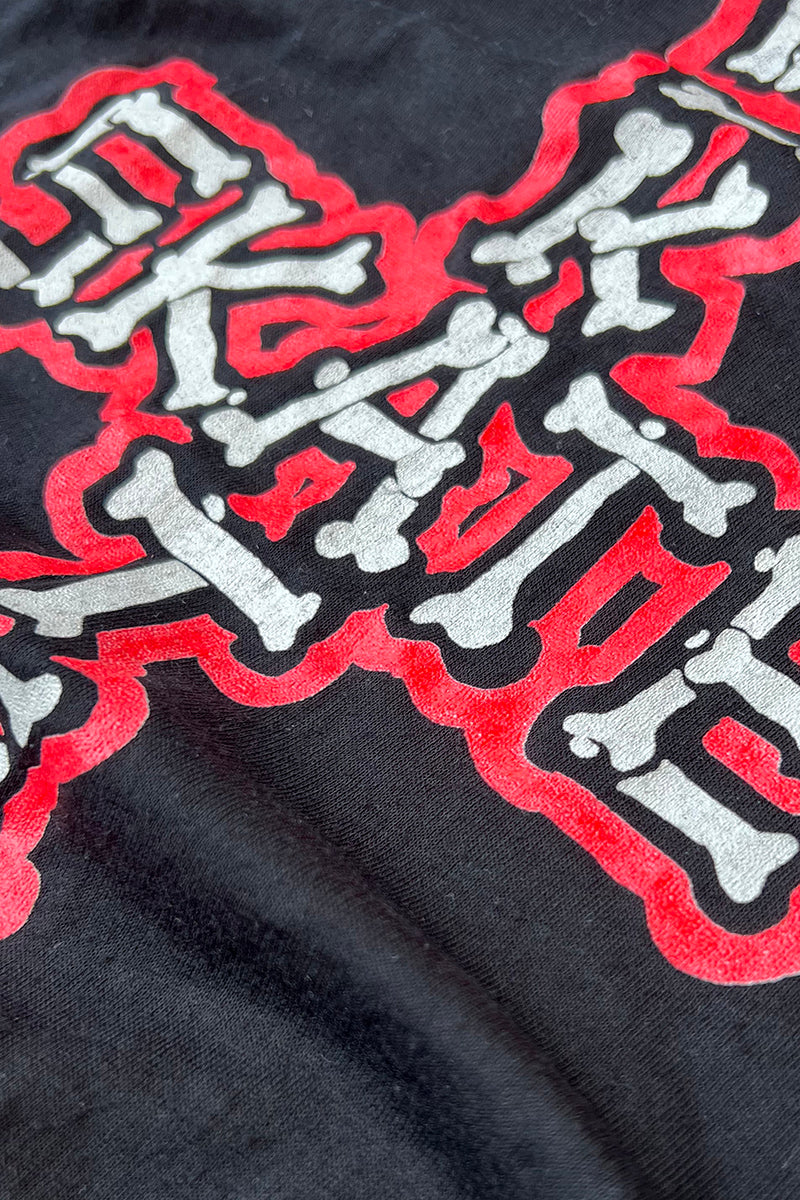MADE IN USA 80'S SKATEBOARDING T-SHIRT / BLACK [SIZE: XL USED]