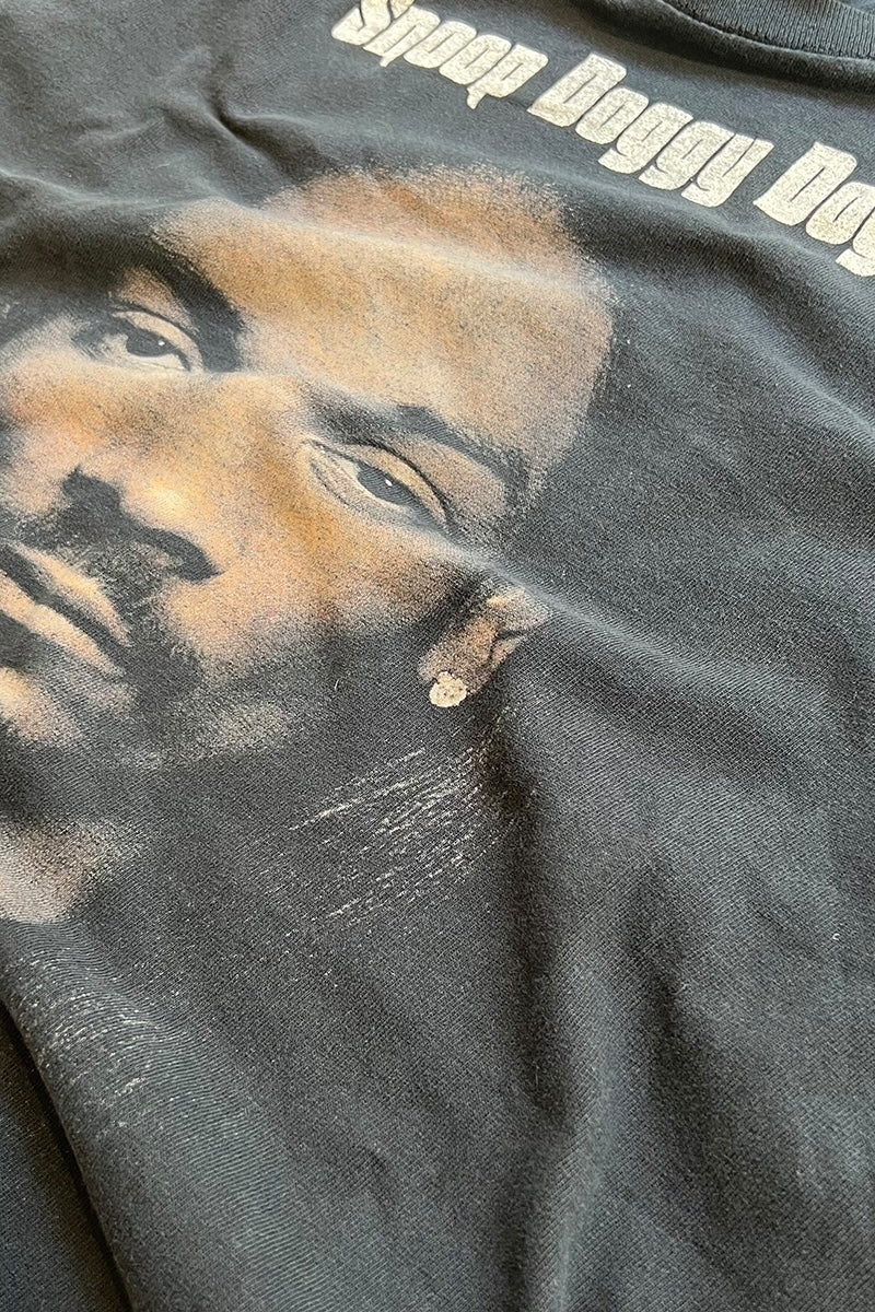 05'S SNOOP DOGG HIP HOP T-SHIRT / BLACK [SIZE: L USED]