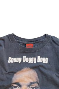 05'S SNOOP DOG HIP HOP T-SHIRT / BLACK [SIZE: L USED]