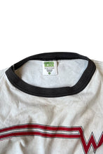 画像をギャラリービューアに読み込む, MADE IN USA 90&#39;S WEEZER NO SLEEVE BAND T-SHIRT / WHITE [SIZE: L USED]
