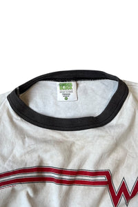 MADE IN USA 90'S WEEZER NO SLEEVE BAND T-SHIRT / WHITE [SIZE: L USED]