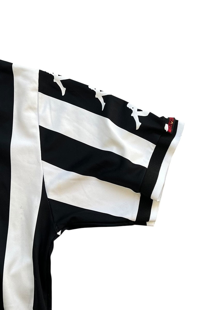 MADE IN ITALY 99-00'S DEL PIERO FOOTBALL GAME SHIRT / STRIPE [SIZE: S USED]