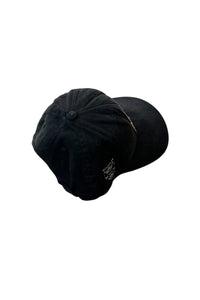 MADE IN USA 90'S JAGUAR 6 PANEL CAP / BLACK [SIZE: ONE SIZE USED]